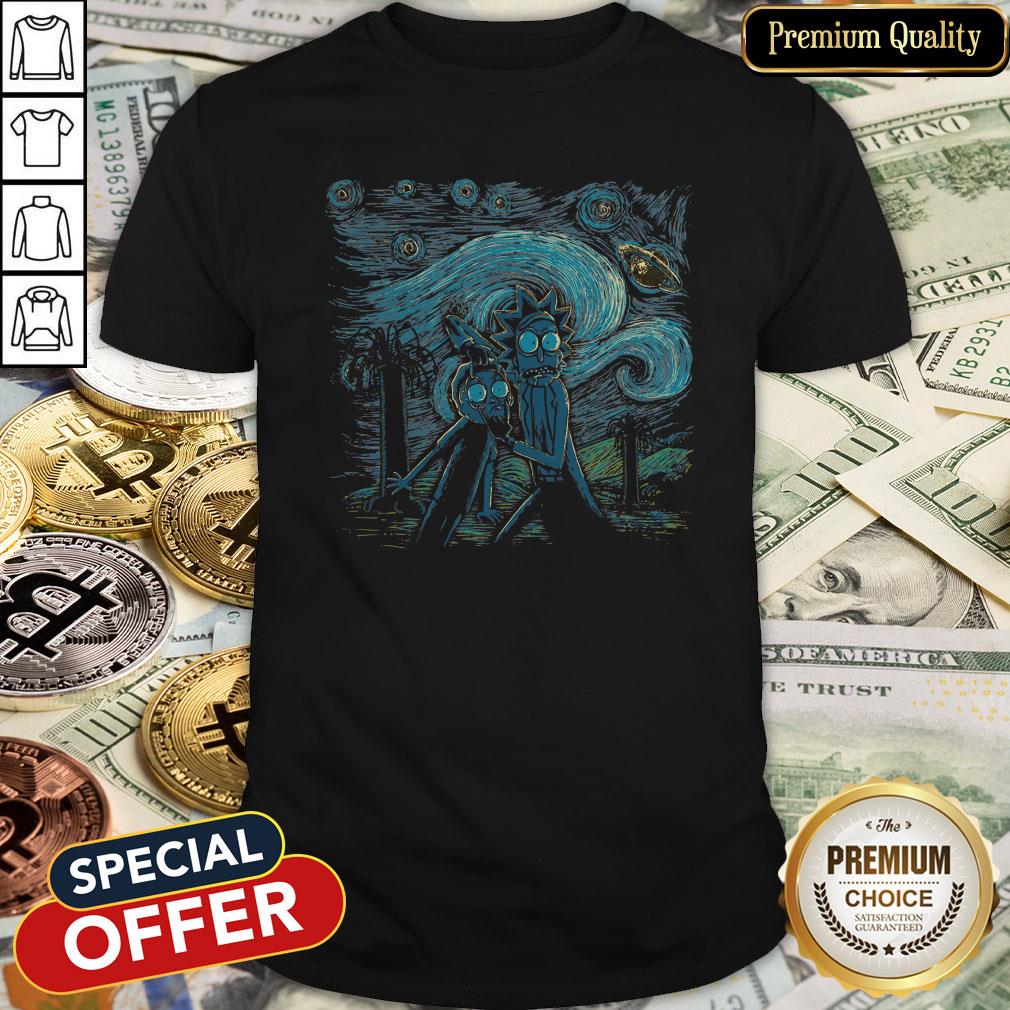 The Starry Night Rick And Morty Shirt