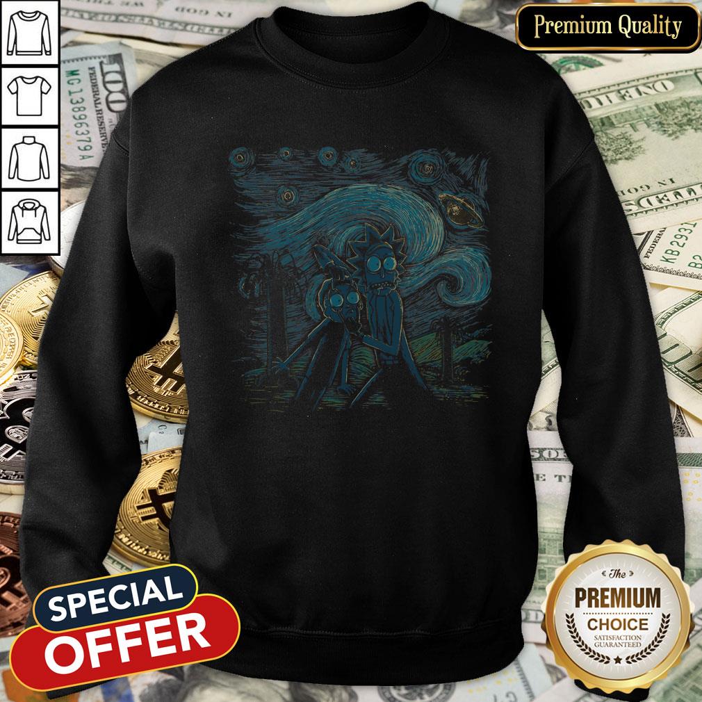 The Starry Night Rick And Morty SweatShirt