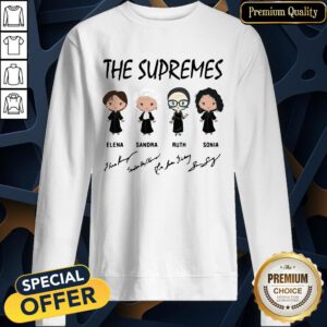 The Supremes Elena Sandra Ruth Sonia Signatures SweatShirt