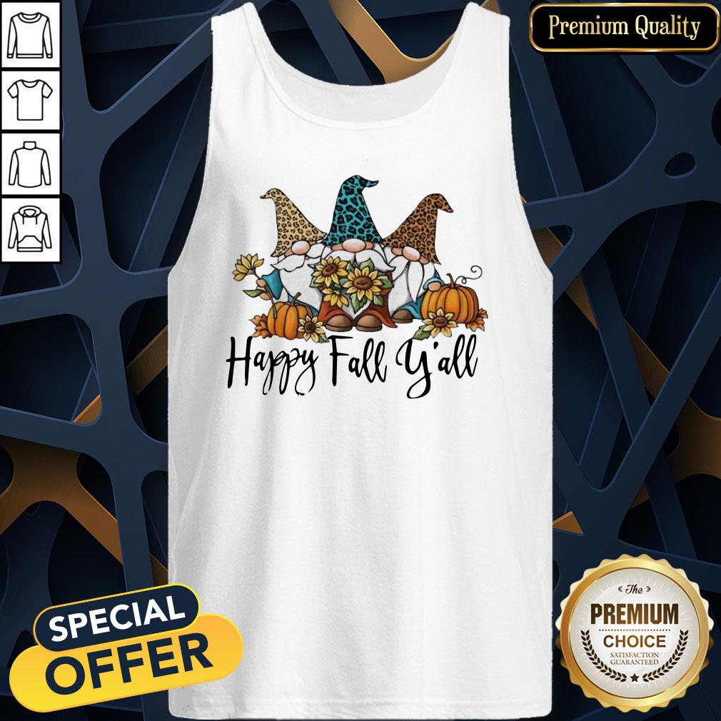 Three Gnomes Happy Fall Y’all Tank Top