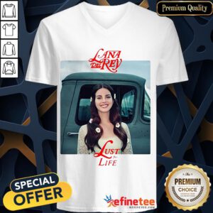 Awesome Lana Del Rey Lust For Life V-neck- Design By Refinetee.com