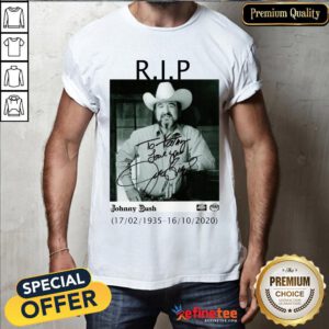 Awesome Rip Johnny Bush 1935 2020 Signature Shirt- Design By Refinetee.com