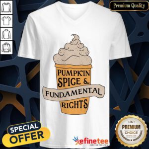 Funny Pumpkin Spice Fundamental Rights V-neck- Design By Refinetee.com