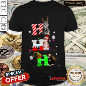 Good Cats Ho Ho Ho Merry Christmas Shirt- Design By Refinetee.com