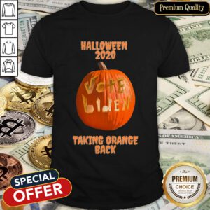Halloween 2020 Pumpkin Vote Biden Taking Orange Back Shirt