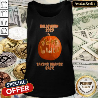 Halloween 2020 Pumpkin Vote Biden Taking Orange Back Tank Top