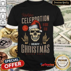Happy Christmas Santa Skull Happy New Year Shirt- Design By Refinetee.com