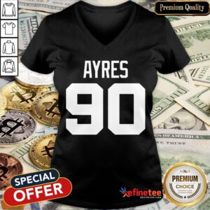 Happy David Ayres E- Design By Refinetee.com bug 90 V-neck