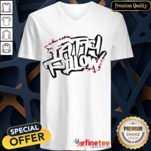 Happy Fattypillow V-neck- Design By Refinetee.com