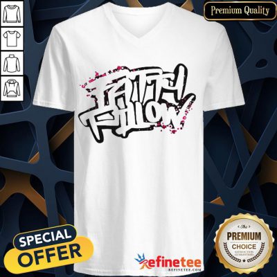 Happy Fattypillow V-neck- Design By Refinetee.com