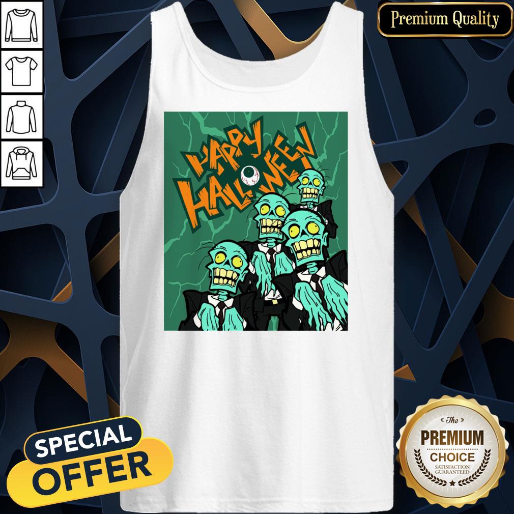 Happy Halloween Day Zombies Tank Top