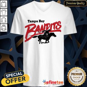 Happy Tampa Bay Bandits V-neck- Design By Refinetee.com