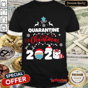 Happy Xmas Quarantine Christmas 2020 Social Distancing Christmas Shirt- Design By Refinetee.com