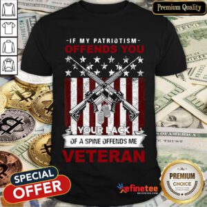 Hot If My Patriotism Offends You Proud American Veteran Gift Shirt- Design By Refinetee.com