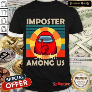Hot Impostor Among Us Funny Vintage Game Sus T-Shirt-Design By Refinetee.com
