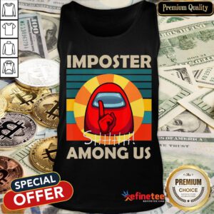 Hot Impostor Among Us Funny Vintage Game Sus Tank Top-Design By Refinetee.com