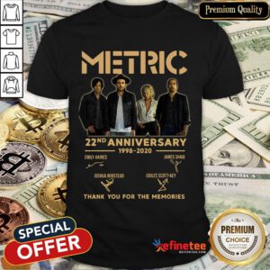 Hot Metric 22Nd Anniversary 1998 2020 Thank You For The Memories Signatures Shirt- Design By Refinetee.com