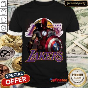 Los Angeles Lakers Nba Basketball Captain America Thor Spider Man Hawkeye Avengers 2020 T Shirt