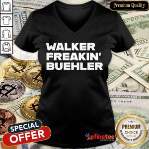 Nice Walker Freaking Buehler V-neck- Design By Refinetee.com
