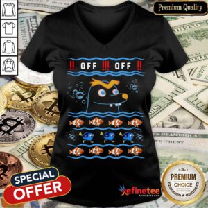 Official Gerald Off Off Christmas 2020 V-neck- Design By Refinetee.com