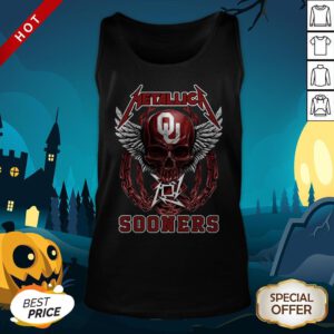 Official Skull Metallica Sooners Tank Top