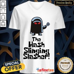 Official Spongebob The Hash Slinging Slasher V-neck- Design By Refinetee.com