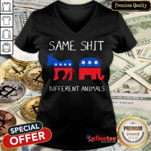 Republican And Democratic Same Shit Different Animals V-neck