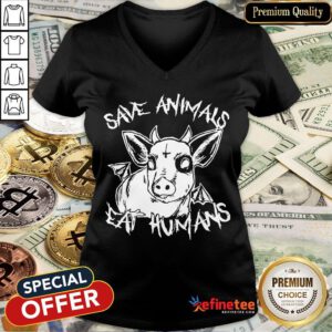 Save Animals Eat Humans V-neck