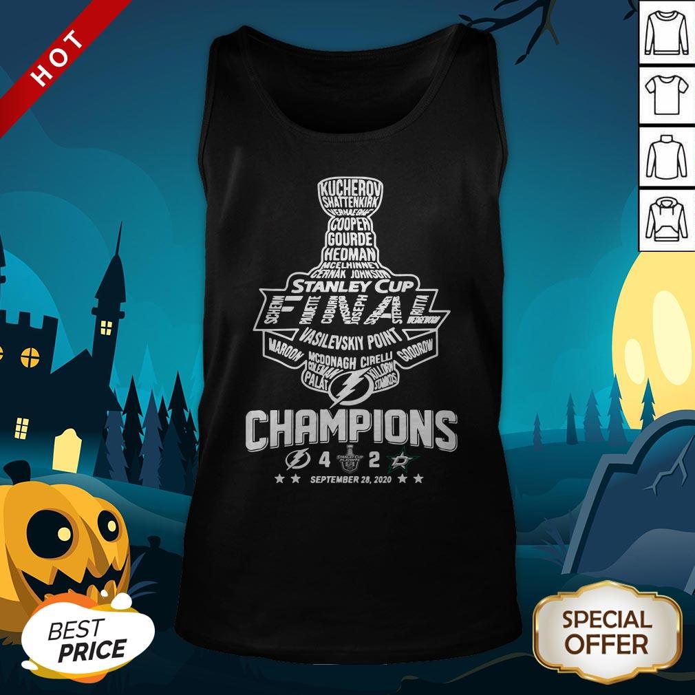 Stanley Cup Vasilevskiy Point Champions September 28 2020 Tank Top
