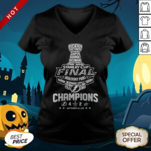 Stanley Cup Vasilevskiy Point Champions September 28 2020 V-neck
