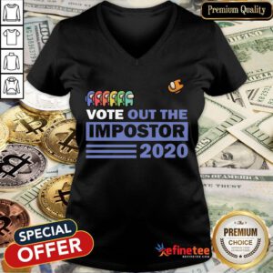 Top Vote Out The Impostor 2020 V-neck- Design By Refinetee.com