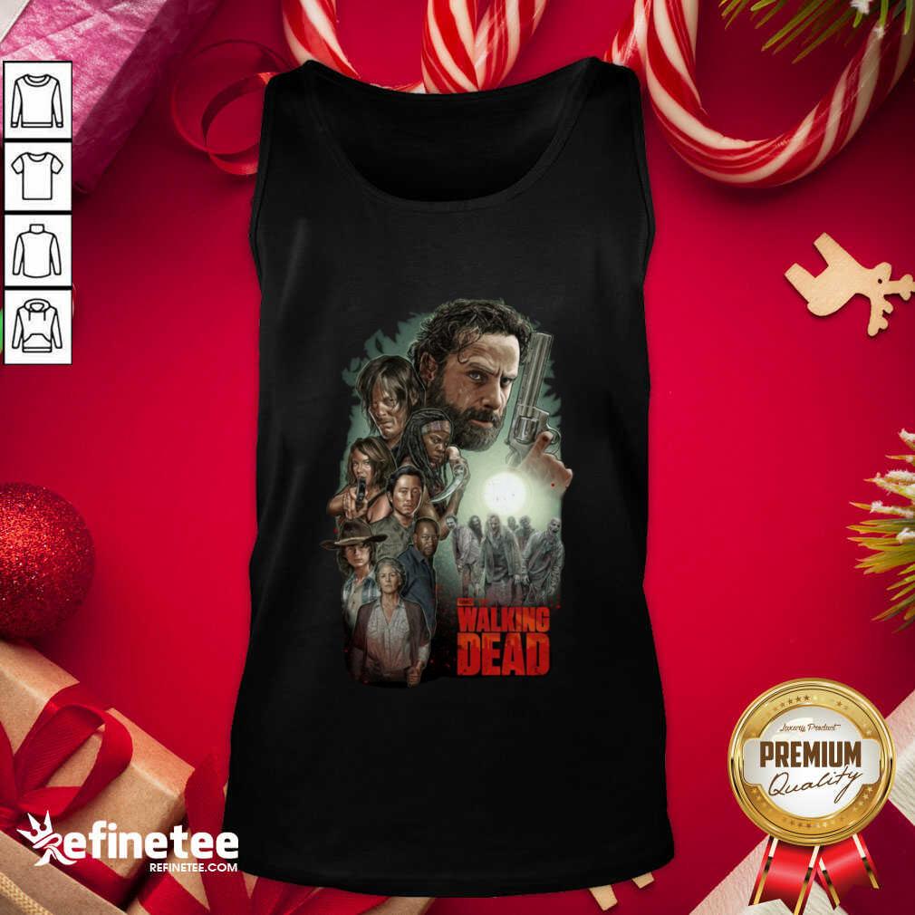 Attractive Waking The Dead Signatures Tank Top - Design By Refinetee.com