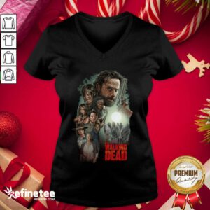 Attractive Waking The Dead Signatures V-neck - Design By Refinetee.com