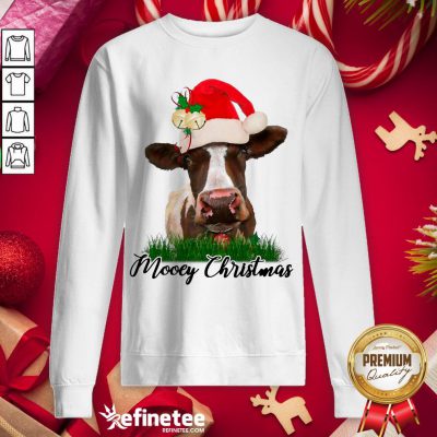 Awesome Santa Cow Mooey Christmas Sweatshirt - Design By Refinetee.com