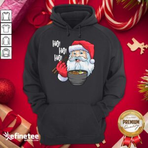 Awesome Santa Ramen Noodles Shirt Christmas Japanese Noodles Hoodie - Design By Refinetee.com