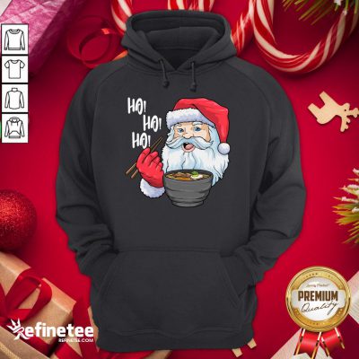 Awesome Santa Ramen Noodles Shirt Christmas Japanese Noodles Hoodie - Design By Refinetee.com