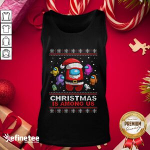 Beautiful Ho Christmas is Among Merry Christmas Tank Top - Design By Refinetee.com