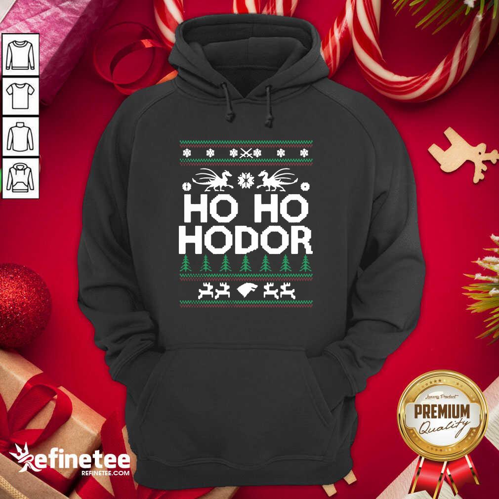 Beautiful Ho Ho Hodor Toothless Merry Christmas Hoodie - Design By Refinetee.com Ho Ho Hodor Toothless Merry Christmas Hoodie - Design By Refinetee.com