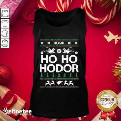 Beautiful Ho Ho Hodor Toothless Merry Christmas Tank Top - Design By Refinetee.com