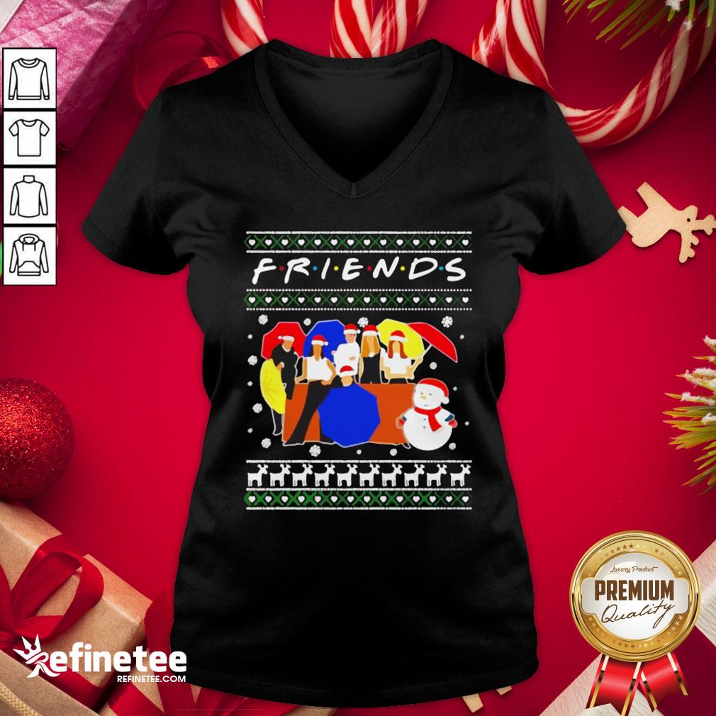 Best Friends Tv Show Christmas 2020 Ugly V-neck- Design By Refinetee.com
