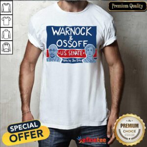 Cool Warnock Ossoff For Senate Shirt - Design By Refinetee.com