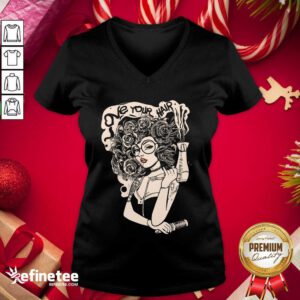 Cute Love Your Hair V-neck - Design By Refinetee.com