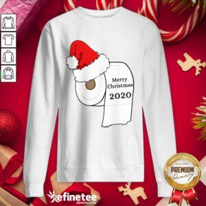 Fantastic Santa Hat Toilet Paper Merry Christmas 2020 Sweatshirt - Design By Refinetee.com