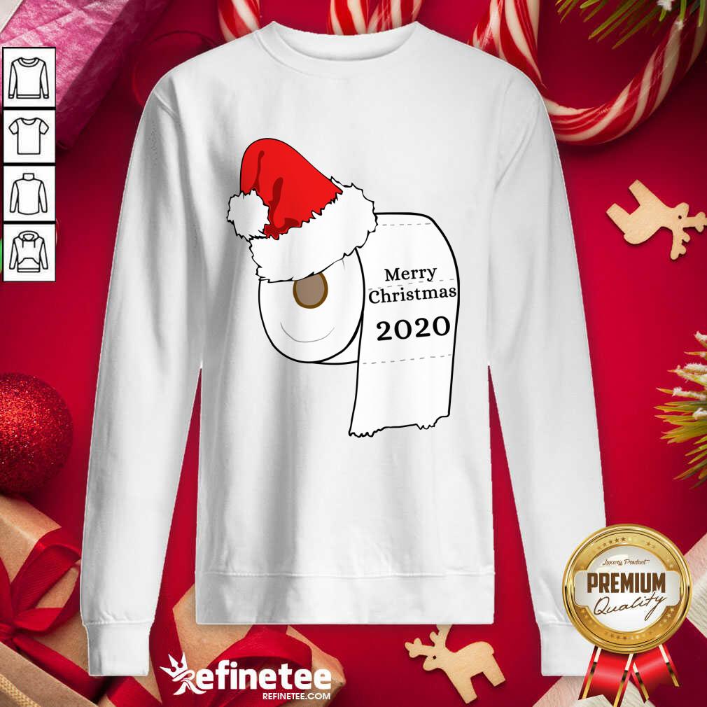 Fantastic Santa Hat Toilet Paper Merry Christmas 2020 Sweatshirt - Design By Refinetee.com Santa Hat Toilet Paper Merry Christmas 2020 Sweatshirt - Design By Refinetee.com