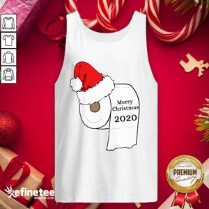 Fantastic Santa Hat Toilet Paper Merry Christmas 2020 Tank Top - Design By Refinetee.com