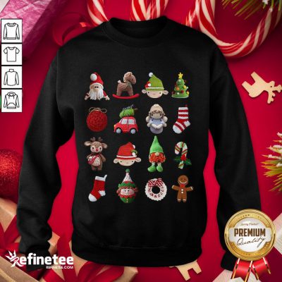 Funny Collection Of Christmas Santa Claus Playing Pose Activity For Xmas Day Sweatshirt - Design By Refinetee.com