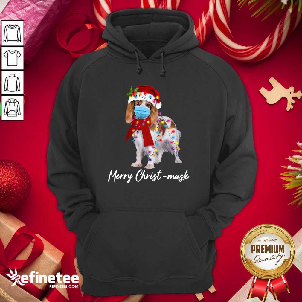 Funny Merry Christ Mask Merry Christmas Light Hoodie - Design By Refinetee.com