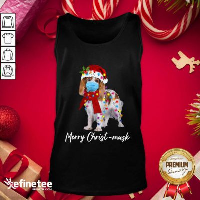 Funny Merry Christ Mask Merry Christmas Light Tank Top - Design By Refinetee.com Merry Christ Mask Merry Christmas Light Tank Top - Design By Refinetee.com