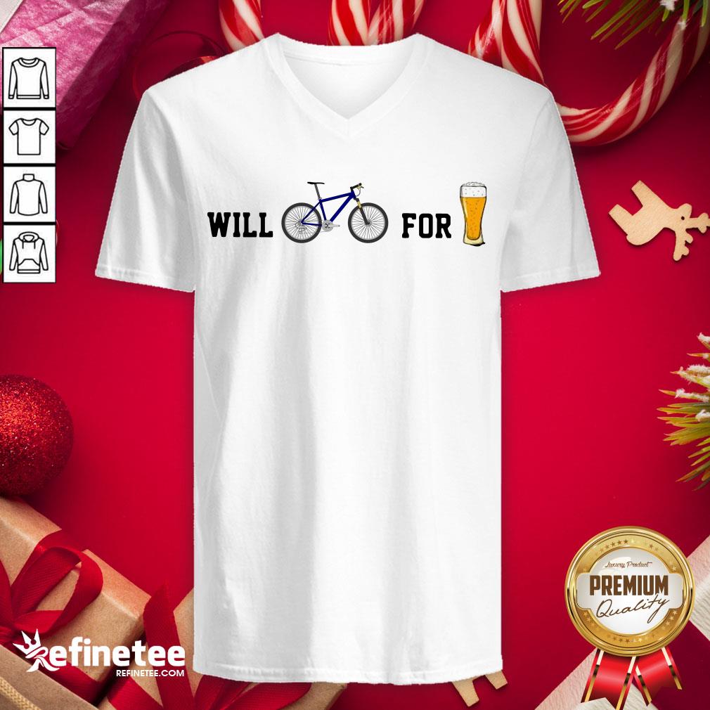 Funny Will Bike Be- Design By Refinetee.com er V-neck Funny Will Bike Be- Design By Refinetee.com er V-neck