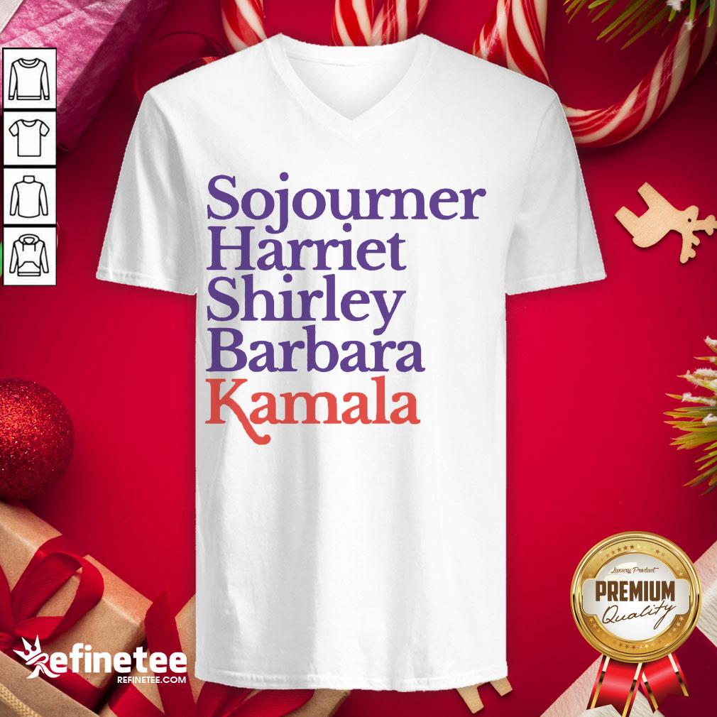 Good Sojourner Harriet Shirley Barbara Kamala V-neck - Design By Refinetee.com Good Sojourner Harriet Shirley Barbara Kamala V-neck - Design By Refinetee.com